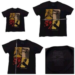 Game Of Thrones House Sigils Tee Men's Med Cotton Licensed Merchandise